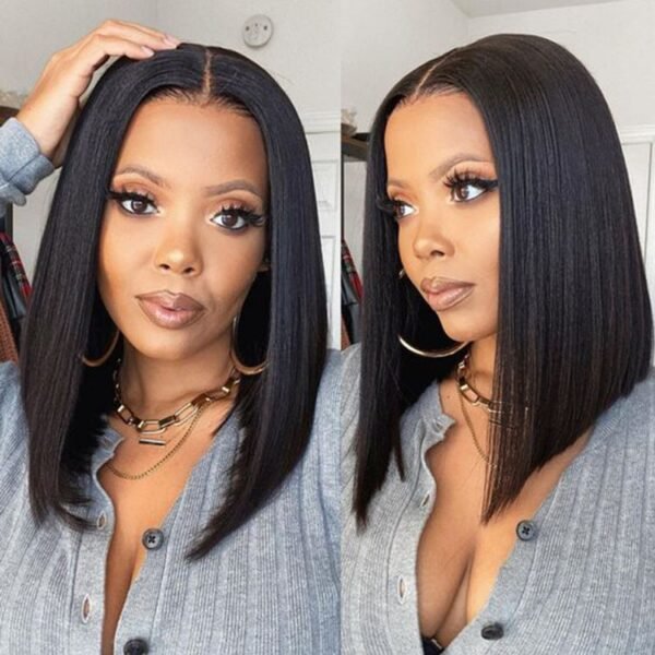 Dyed 13x4 Lace Front Wig in Caramel Highlights – Brazilian Human Hair for Custom Color