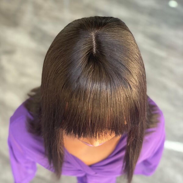 Bob Virgin Human Hair Wigs | 10/12 Inch 2x4 Swiss Lace Front with Pre-Plucked Hairline & Natural Density - Image 5