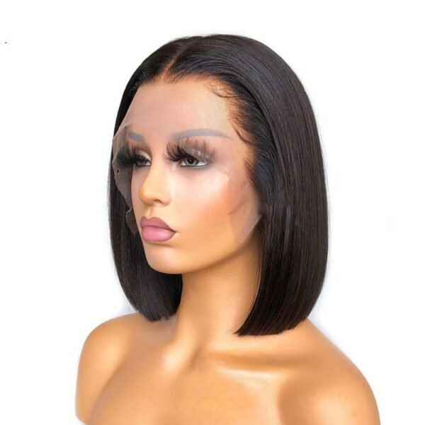 10A Straight Bob 13x4 Lace Front Wig with 200% Density Brazilian Human Hair