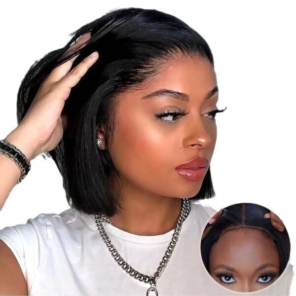 Realistic 13x4 Swiss Lace Front Wig with Baby Hair and Natural Hairline