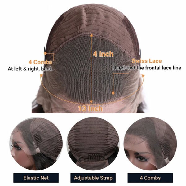Transparent 13x4 Lace Frontal for Undetectable Hairline – Brazilian Human Hair Wig