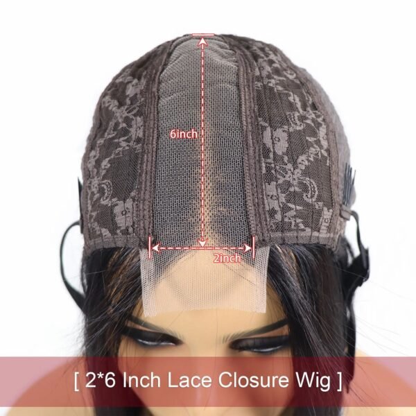 10 inch Straight Bob Human Hair Wig with 2x6 Kim Closure | Middle Part | 100% Virgin Hair | Natural-Looking & Versatile - Image 10