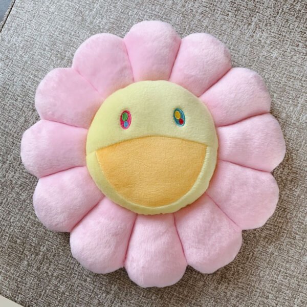 Takashi Murakami Flower Cushion - New Pink 40cm/60cm Pastel Sofa Cushion | Trendy Millennial & Nursery Decor