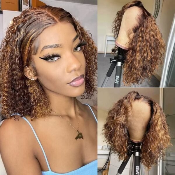 Highlight Piano 4/27 Curly Bob Pattern – Defined Ringlets & Soft Waves on Real Human Hair