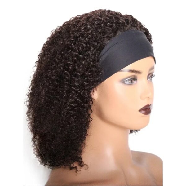 Natural-Looking Glueless Headband Wig with Pre-Plucked Lace Front and Baby Hairs