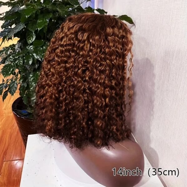 180% Density Curly Brazilian Human Hair Wig – Defined Bouncy Curls