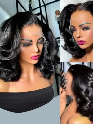 12A Vietnam Hair SDD 250% Density 13×4 Frontal Loose Wave Wig in Black, showcasing natural hairline and voluminous loose wave texture