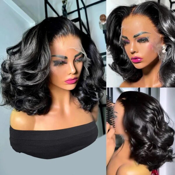12A Vietnam Hair SDD 250% Density 13×4 Frontal Loose Wave Wig in Black, showcasing natural hairline and voluminous loose wave texture