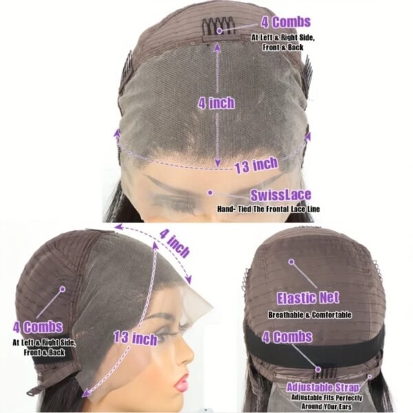 Hand-Tied Swiss Lace Wig Cap for Lightweight, Durable Human Hair Wigs