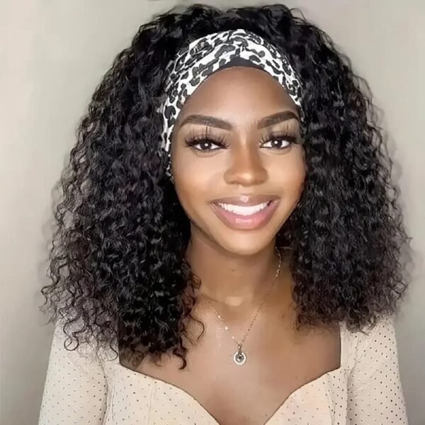 Glueless Brazilian Remy Human Hair Headband Wig
